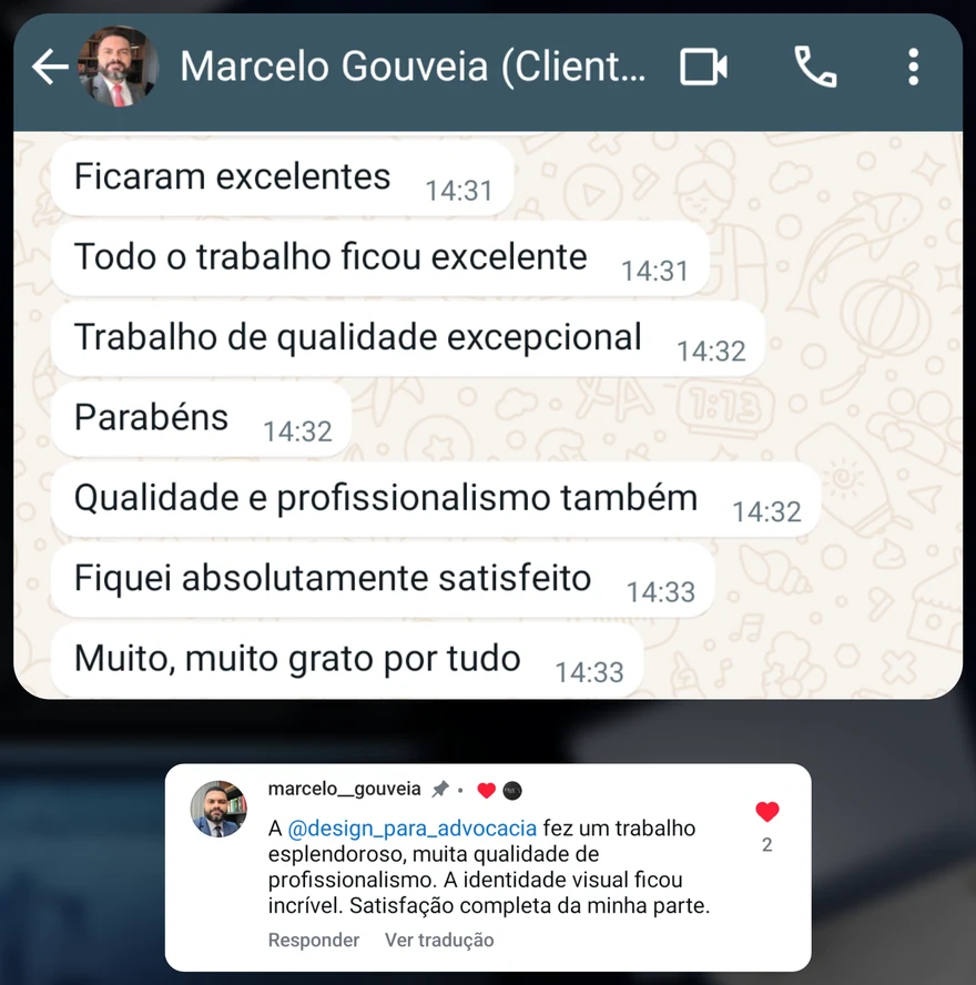 Depoimento de Marcelo Gouveia no WhatsApp