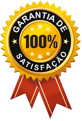 Selo de garantia de 100% de satisfação