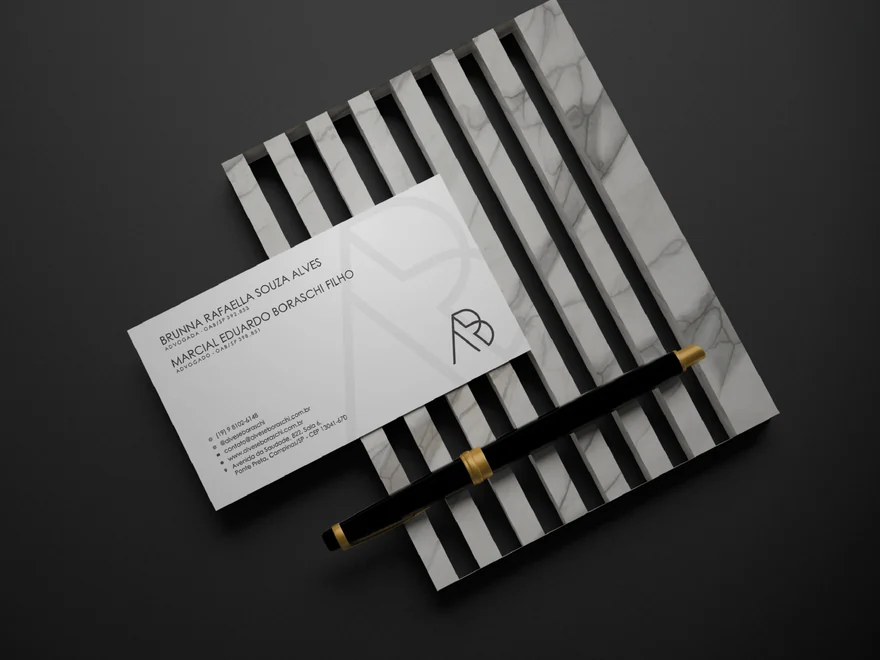 Identidade visual criada para Alves & Boraschi